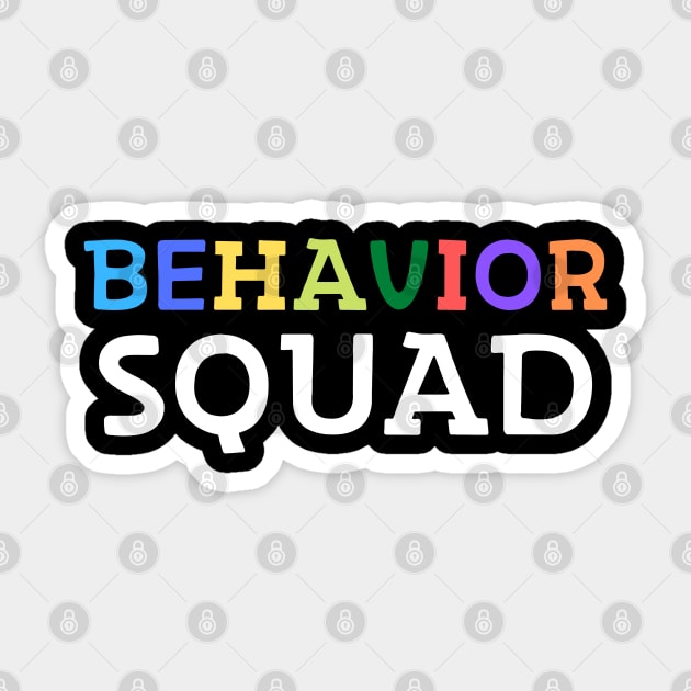 Behavior Squad Sticker by The WYLD Tribe